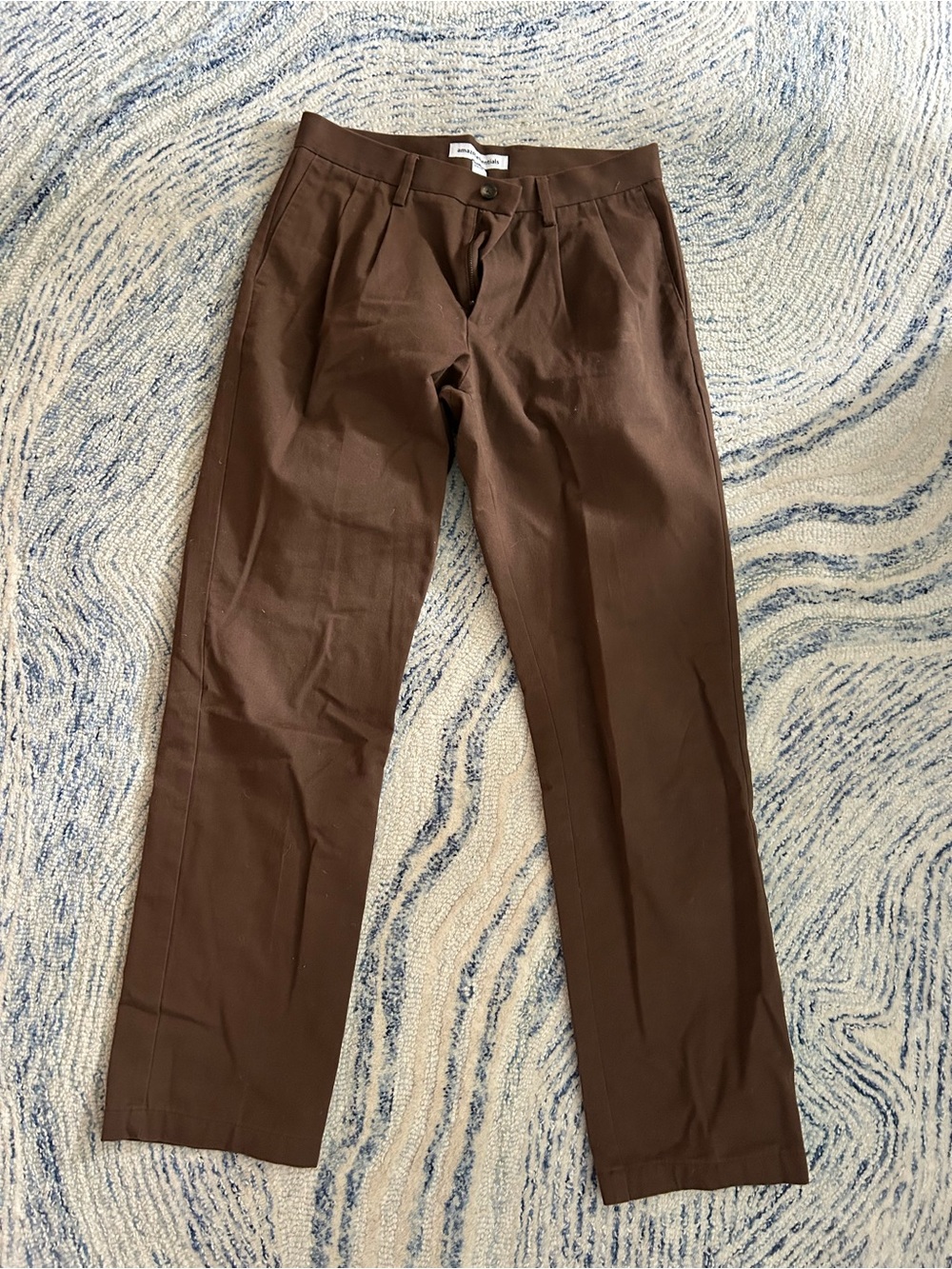 Amazon Essentials Men's Dark Brown Chinos